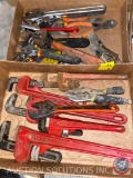 Assorted Clamps and Crescent Wrenches