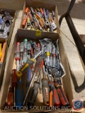 Assorted Sizes of Nut Drivers, Screwdrivers, Pliers and More