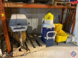 CharBroil Propane Grill, (2) Minnow Buckets, King Kooker Gas Burner, Commercial Mop Bucket and