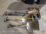 (2) Push Brooms, (2) ITW Cargo Safe Load Control Stands, (2) Large Shovels and More