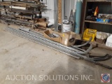 Pies of Garage Door Track Assembly with Hardware and Metal Pipe