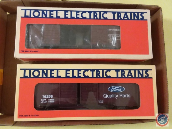 {{2X$BID}} Replica Pennsylvania Double-Door Boxcar Marked 6-9456 and Replica Ford Double Door Boxcar