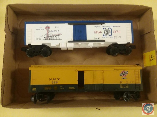 Lionel 6-9864 TCA 20th National convention Reefer Seattle 1954-1974 and Replica North Western Lines