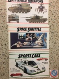 Fact Books for Battlefield Weapon, Space Shuttles and Sports Cars