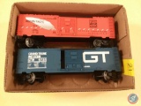 {{2X$BID}} Western Pacific WP 1954 Cushion Under Frame Boxcar and Lionel Replica Grand Trunk Western