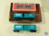 (2) Replica Lionel NYC Green Freight Car 200495 O Gauge and Replica Lionel Animated Aquarium Car