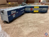 {{2X$Bid}} Lionel O Gauge 3494-150 Missouri Pacific 64152 Eagle Boxcar and St. Clair Blue Water