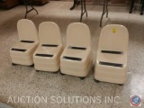 (4) Pedicure Stools on Wheels