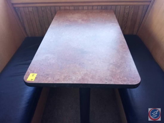 {{3X$BID}} Tables Measuring 42'' X 24'' X 31'' {{ONE SIDE OF TABLE ATTACHED TO WALL}}