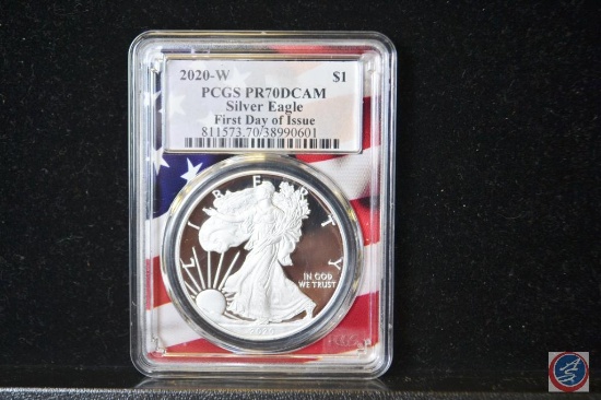2020-W PCGS PR70 Cam Silver Eagle First Day of Issue