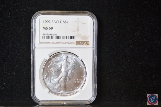 1992 Eagle $1 MS 69 NGC