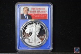 2020-W PCGS PR70 Cam Silver Eagle First Day of Issue TRUMP
