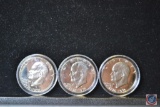 (3) Eisenhower Dollars 1776-1976