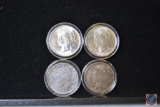 (4) $1 Peace Silver Dollars 1922.1923.1924.1925