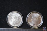 (2) Peace $1 Silver Dollar 1924.1925