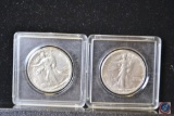 (2) 1949 Silver half dollars