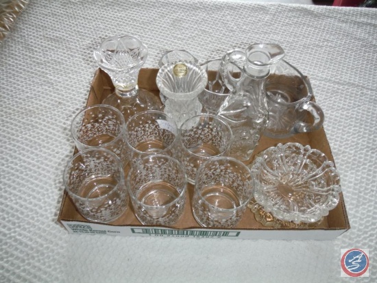 Assorted Lead Crystal and glass items