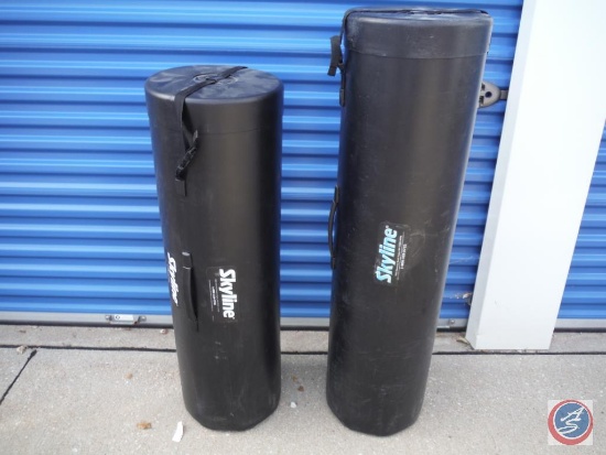 2 Round Skyline Trunks