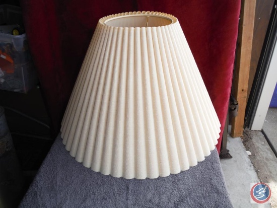 Tan Pleated Lamp Shade