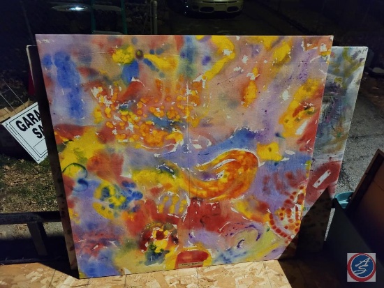Abstract painting on canvas (1)