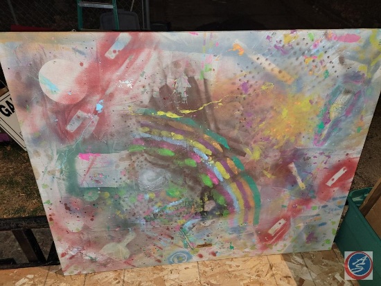 Abstract painting on canvas (2)