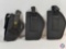 Three Assorted Holsters