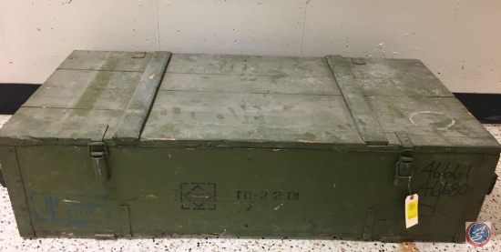 Vintage Military Wood Gun Box 58" x 24" x 14"