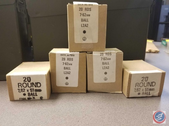 7.62 X 51mm Ball Ammo (100 Rounds)