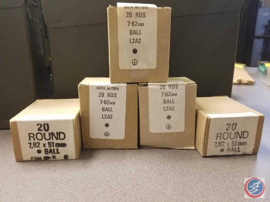 7.62 X 51mm Ball Ammo (100 Rounds)