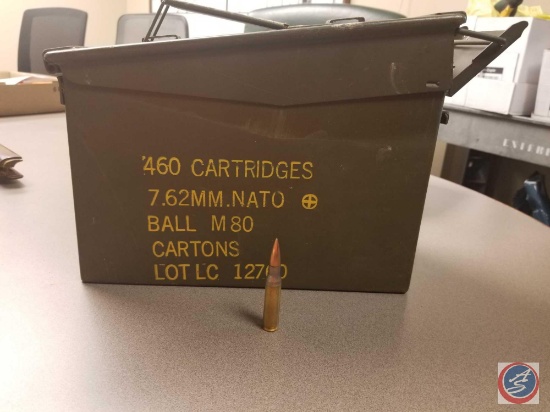 Ammo Can Containing 7.62mm Nato...Ball M80 Ammo (Approx 460 Rounds)