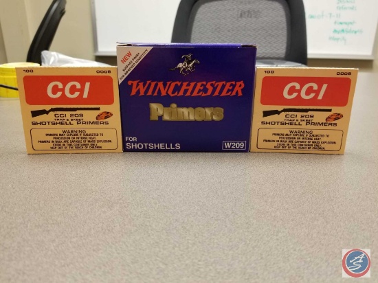 CCI 209 Trap and Skeet Shotshell Primers (200ct.) and Winchester Shotshell Primers No. W209 (800ct.)