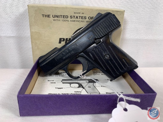 Phoenix Arms Model Raven 25 ACP Pistol Semi-Auto Pistol in Factory Box Ser # 3072112