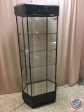 Asfour Crystal Glass Display Case (lights work)
