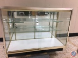 Retail Metal/Glass Display Case by Jahabow w/2 Glass Shelves 48