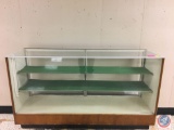 Retail Metal/Glass Display Case w/2 Padded shelves 48