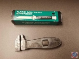 Vintage Billings Mini Monkey Spanner Wrench and Stainless Steel Nato Military Springer Knife