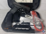 Glock model 27 Gen 4 40 SW Pistol Semi-Auto Pistol with Crimson Trace Laser, 3 magazines, mag loader