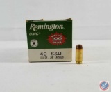 180 Gr. JHP Remington 40 Smith and Wesson Ammo (100 Rounds)