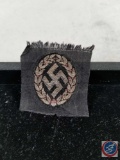Nazi Swastika in Wreath Patch