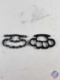 Brass Knuckle Styled Bicycle Chain and Steam Punk Solid Black Steel Brass Knuckles ...