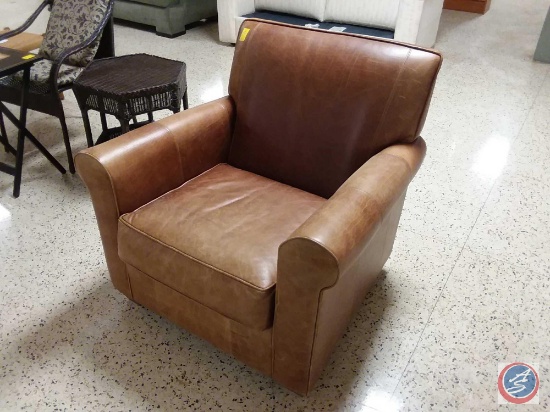 Leather Looking Chair by Bauhaus USA Inc. - 37" x 34" x 35"