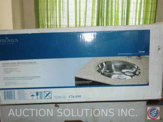 Pegasus Stainless Steel Sink with Overflow Model No. 476090