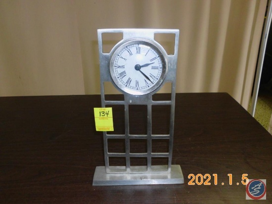 Silver Stand-Up Clock