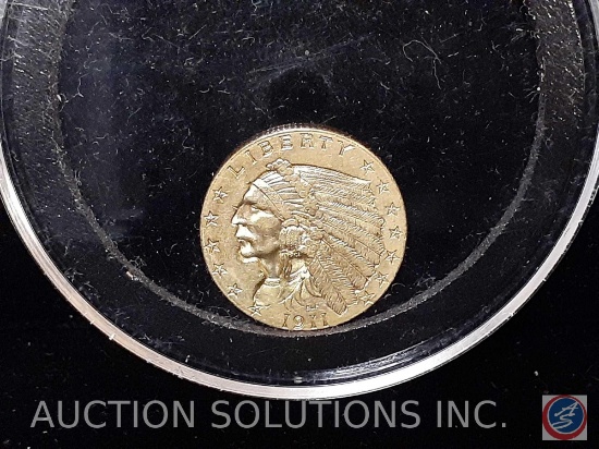 1911 GOLD $2 1/2 COIN