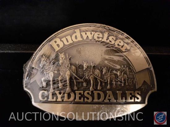 SB First Edition Budweiser Clydesdales Belt Buckle No. 77