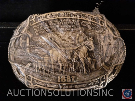 SB Last of the Great Trail Drives Belt Buckle No. 96