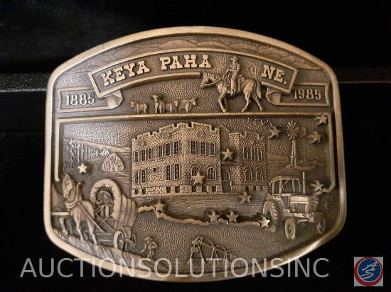 SB Limited Edition Keya Paha NE 1885-1985 Belt Buckle No. 162