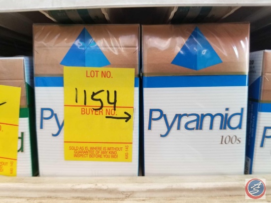 7 Packs Of Pyramid Blue 100 Cigarettes
