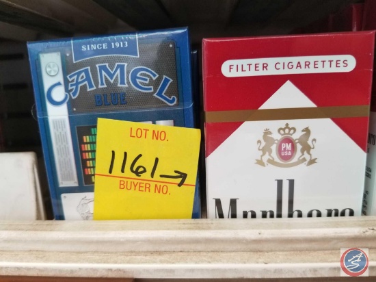 2 Packs Of Camel Blue And 1 Pack Of Malboro Red Cigarettes