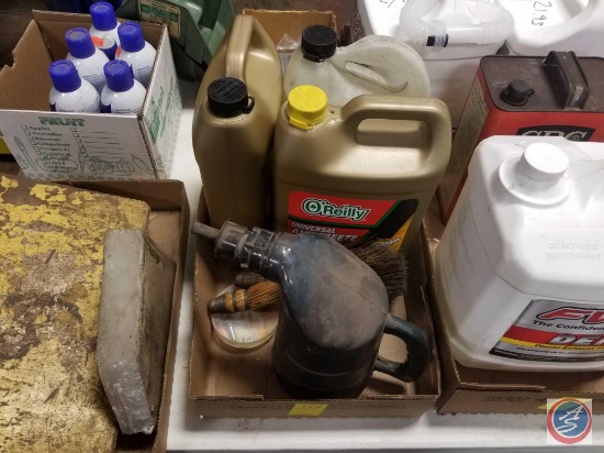 Jugs Of Mixed Antifreeze And Battery Filler